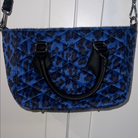 Lux de Ville Blue Animal Print Crossbody Bag - Picture 5 of 6